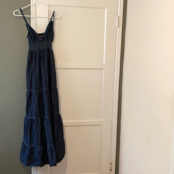 Blue Asphalt Navy Blue Tiered Maxi Dress - Picture 5 of 16